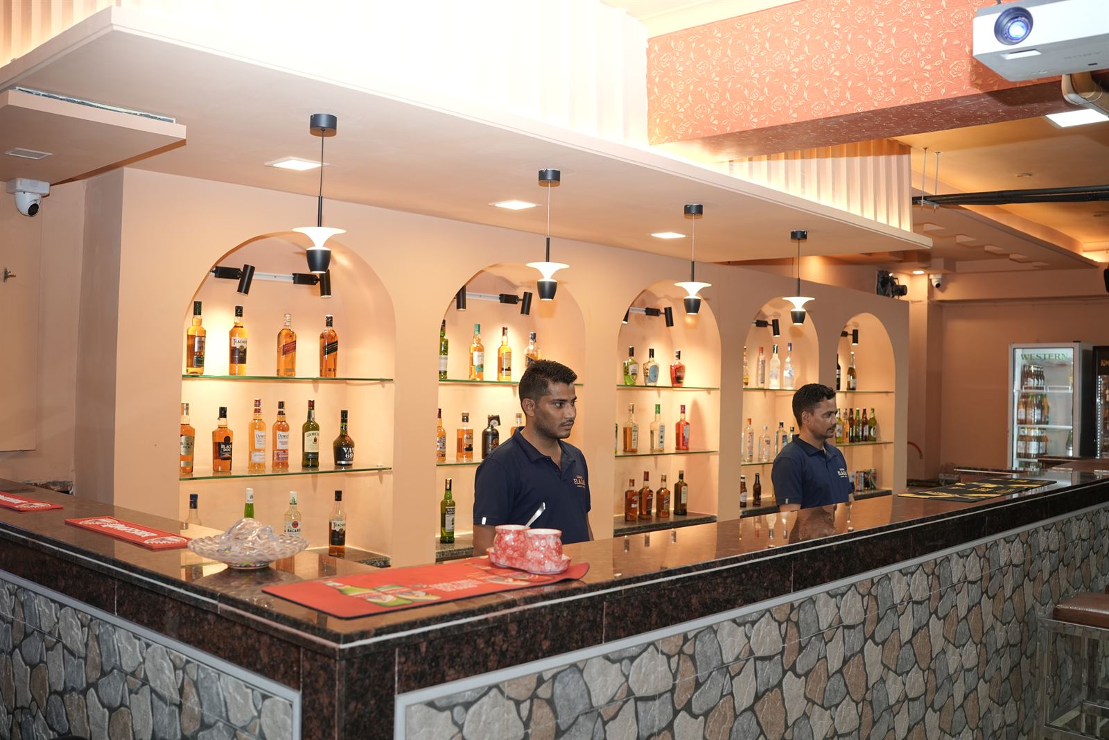 Illuminated Bar Counter & Mixology Station